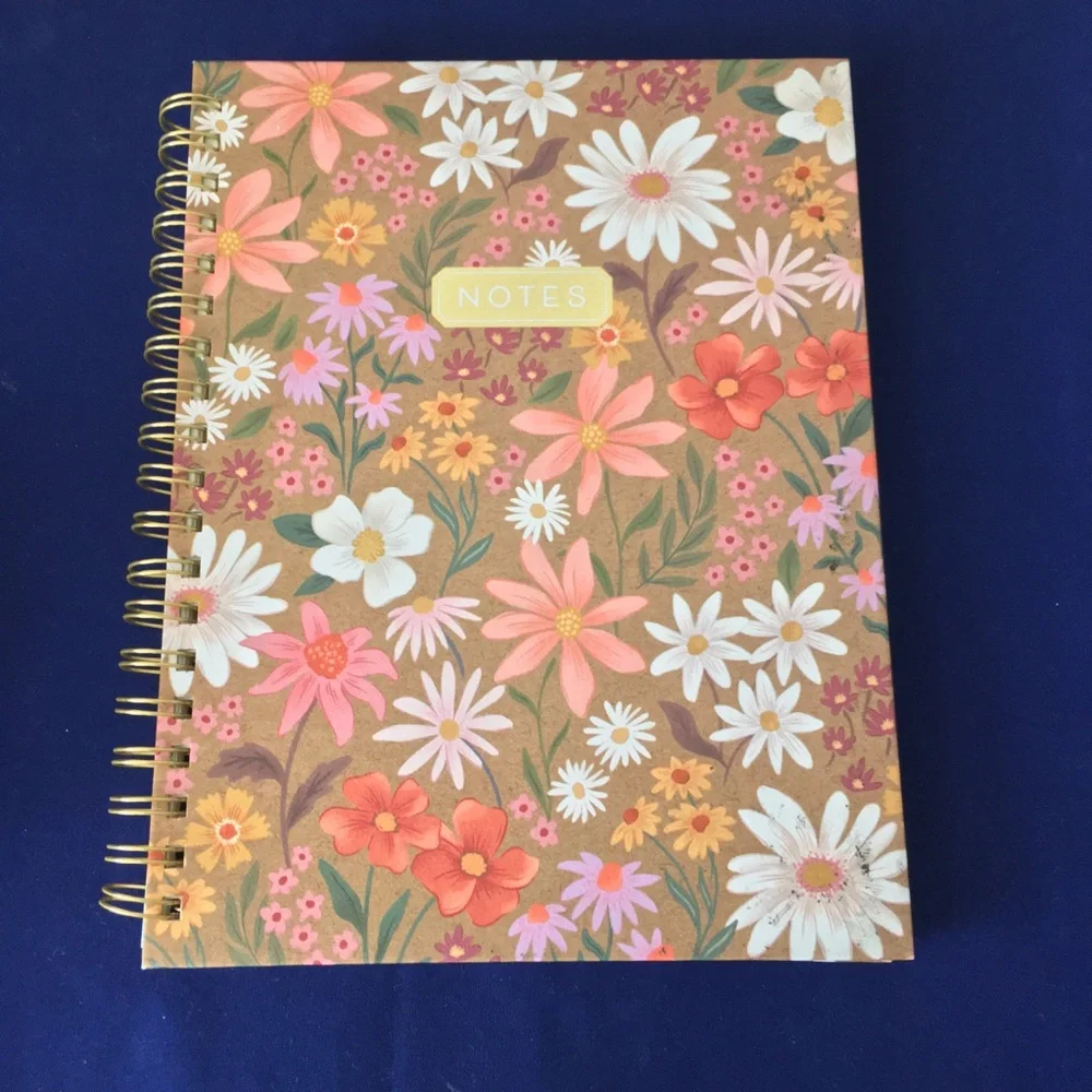 Clementine Spiral Notebook ~ Wild Flowers
